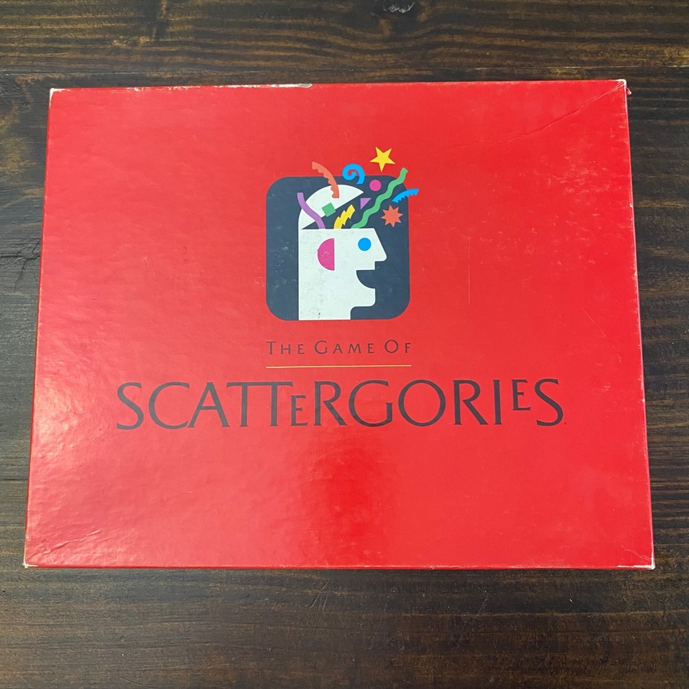 Vintage 1988 Scattergories Board Game Milton Bradley Complete Red Box 80s